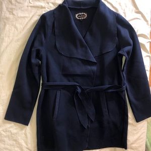 Ambiance Navy Large Coat